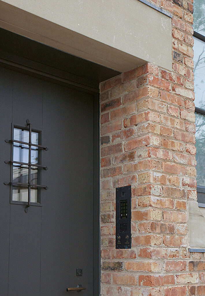 side entry with custom call box